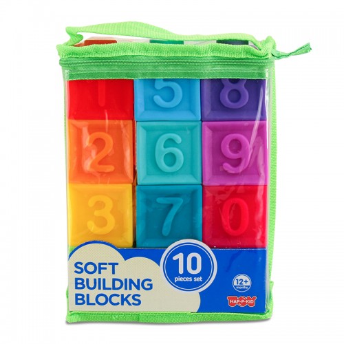 Hap-P-Kid Little Learner Soft Building Blocks | Stacking Block | 12 months+